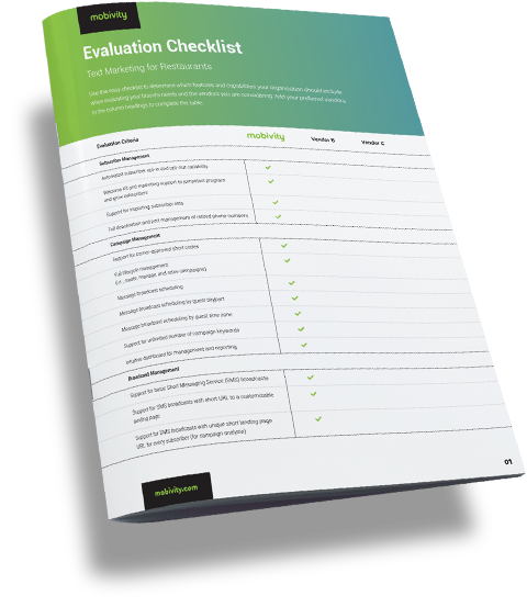 Evaluation Checklist Booklet