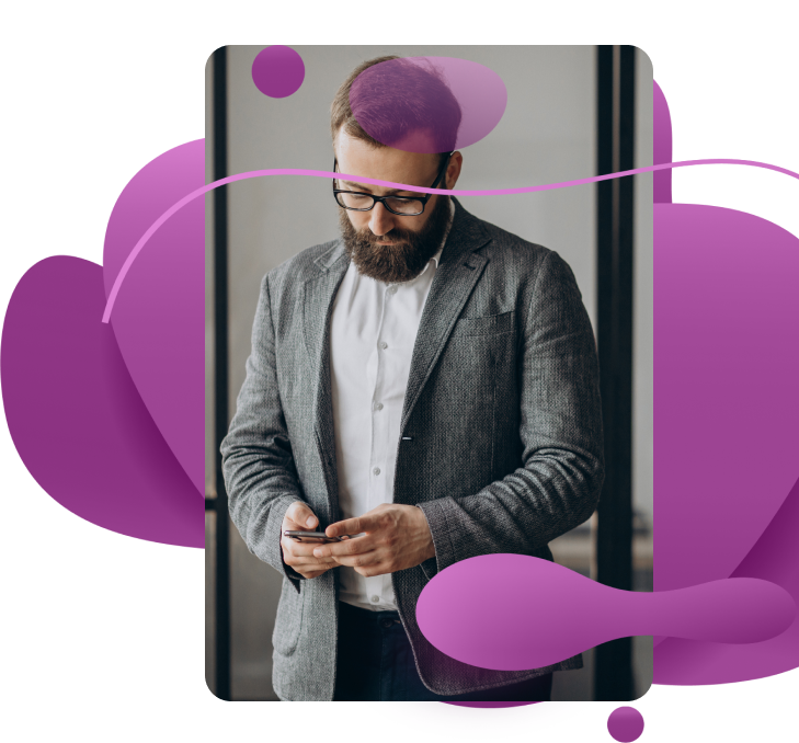Man-using-phone