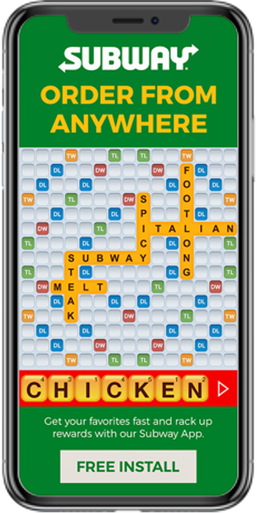 Subway In-Game Advertising