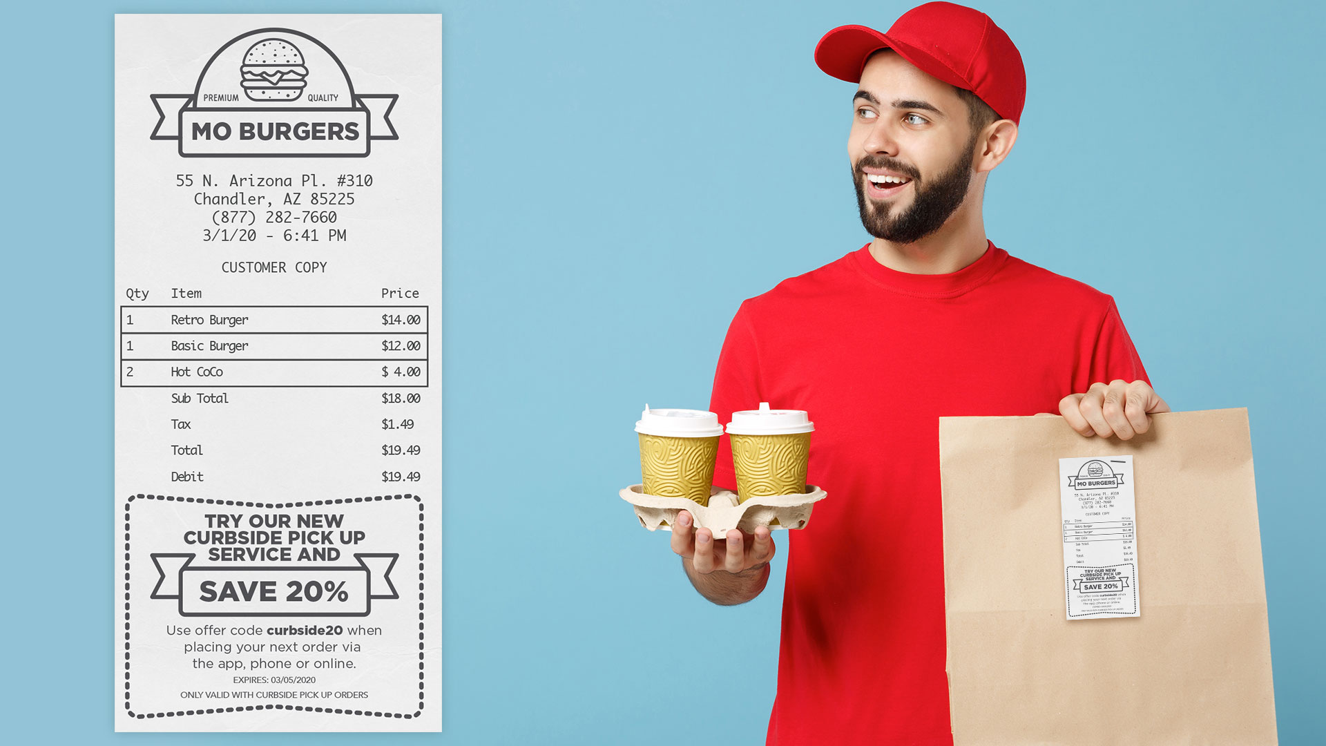 Incentivize customer bounce-backs with a printed receipt offer