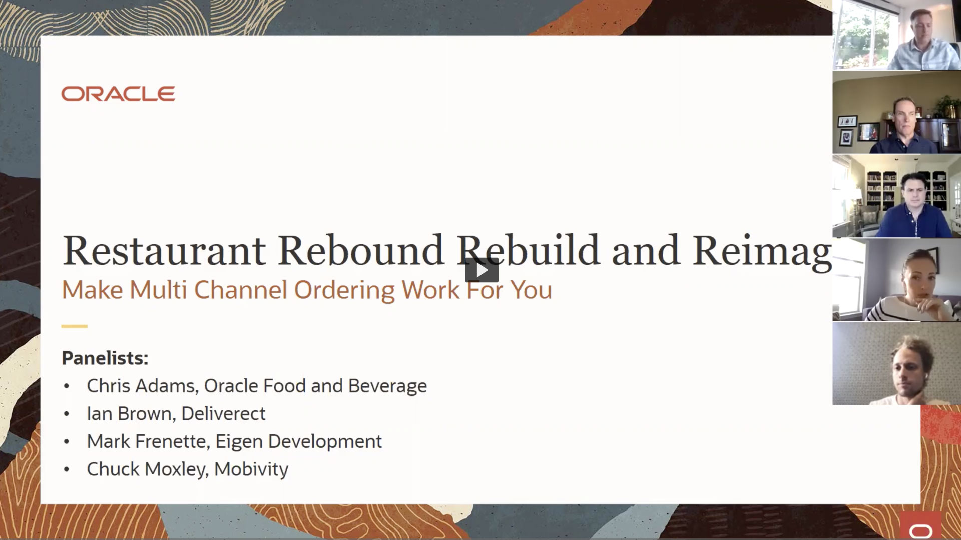 Webinar - Restaurant Rebound Rebuild and Reimagine