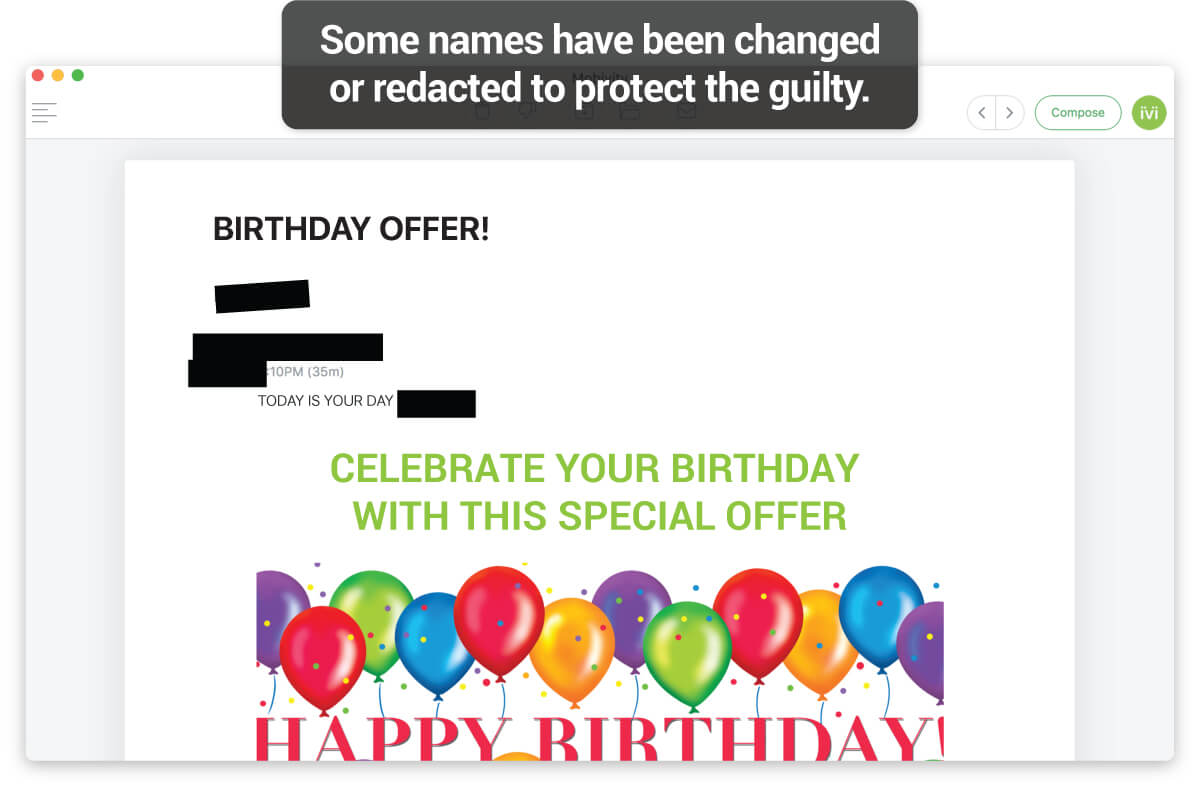 An Example Generic Birthday Offer